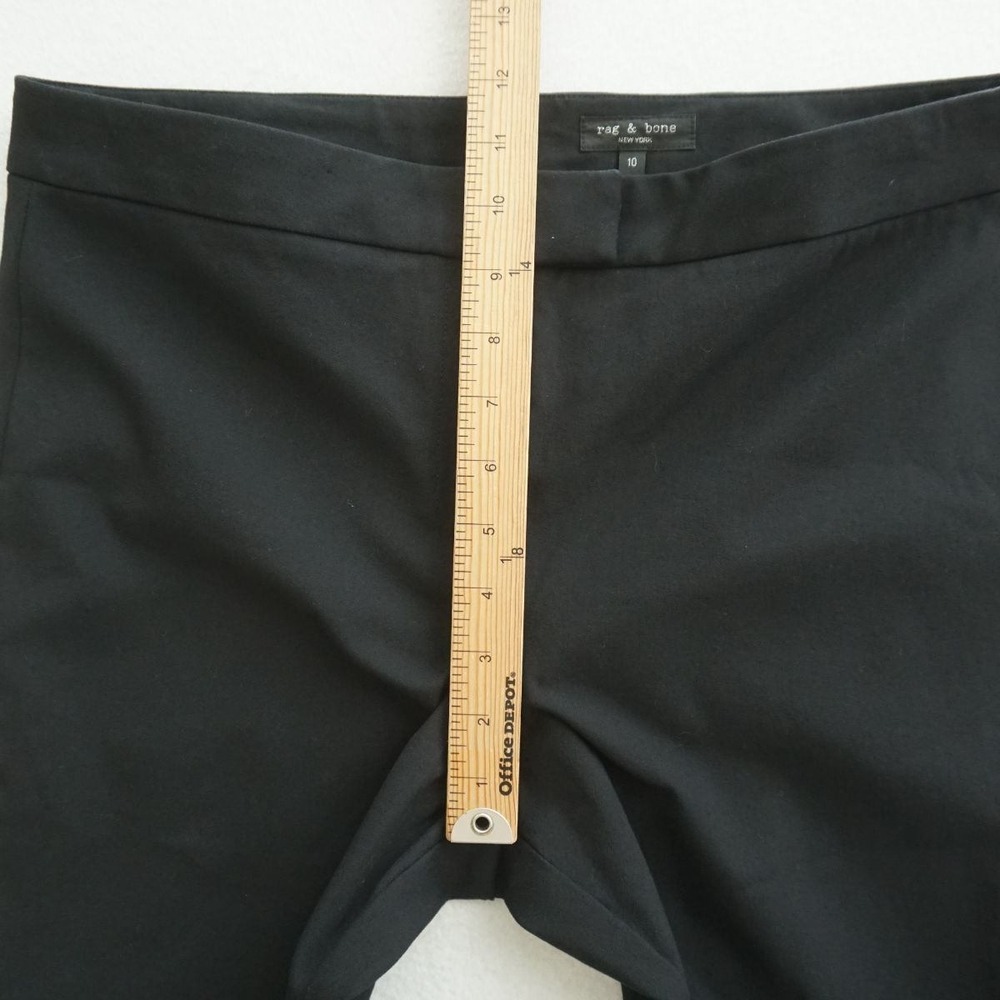 Rag & Bone Womens Black Skinny Leg Zip Ankle Cuff Pants Trousers Size 10 - Picture 8 of 12